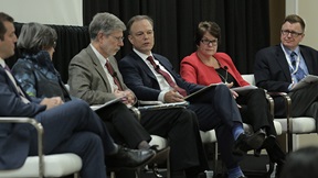 Paul Decker and others at the APPAM conference 2018