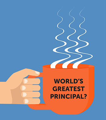 Coffee cup world's greatest principal