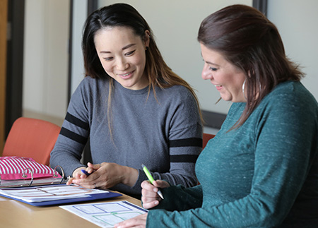 Teacher and student