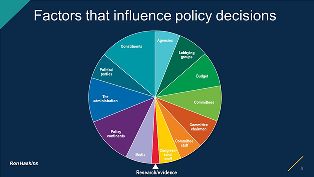 Factors that influence policy decisions pie chart
