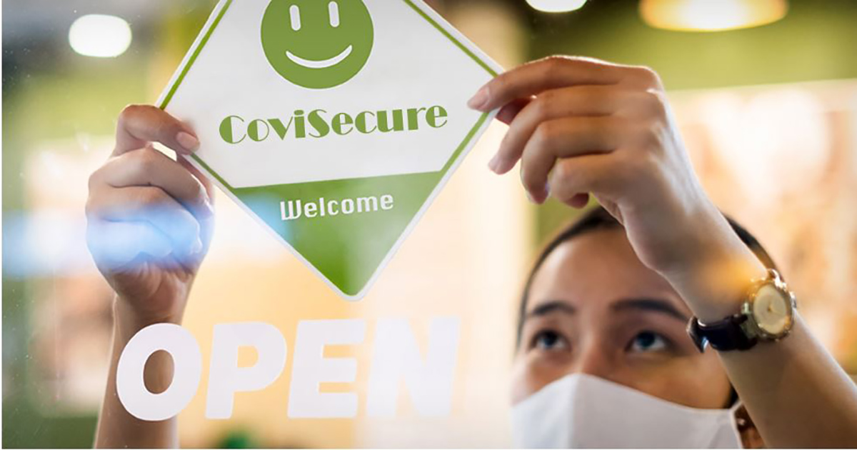 CoviSecure sign in window