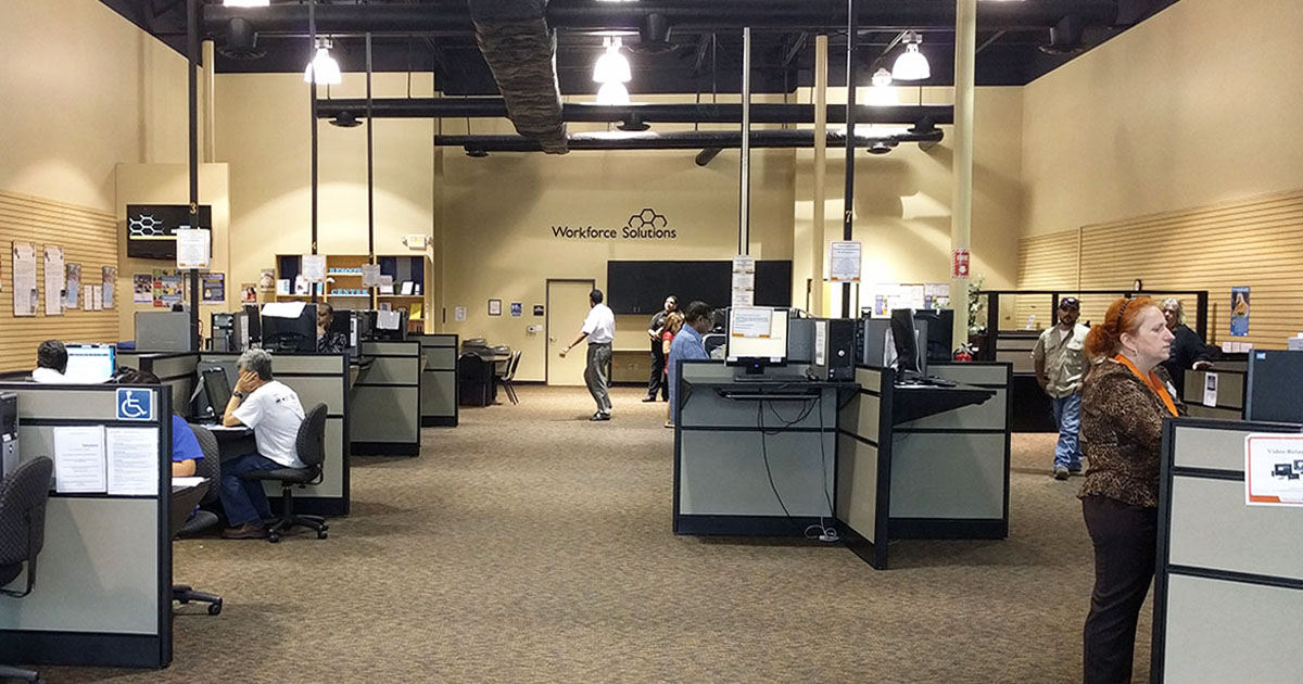 Snapshot from Willowbrook American Job Center, Workforce Solutions in Houston, Texas. 