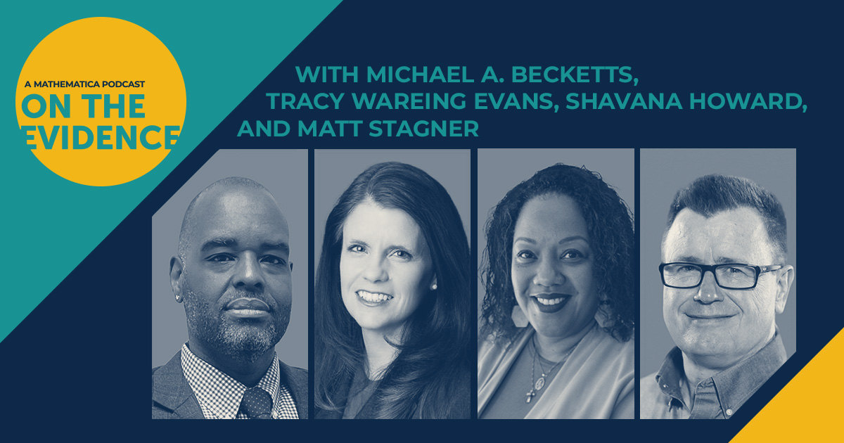 On the Evidence, a Mathematica Podcast. With Michael A. Becketts, Tracy Wareing Evans, Shavana Howard, and Matt Stagner.