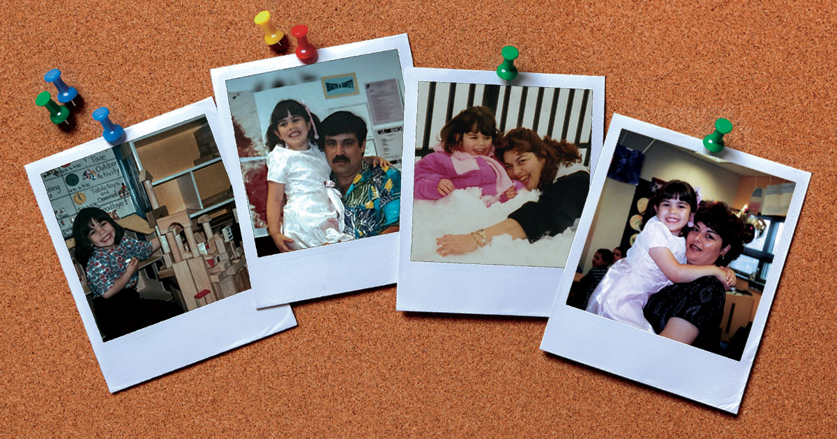 Photographs of Jennifer Acosta during childhood. 
