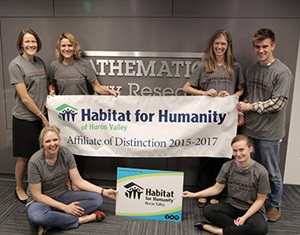Ann Arbor office displays Habitat for Humanity sign