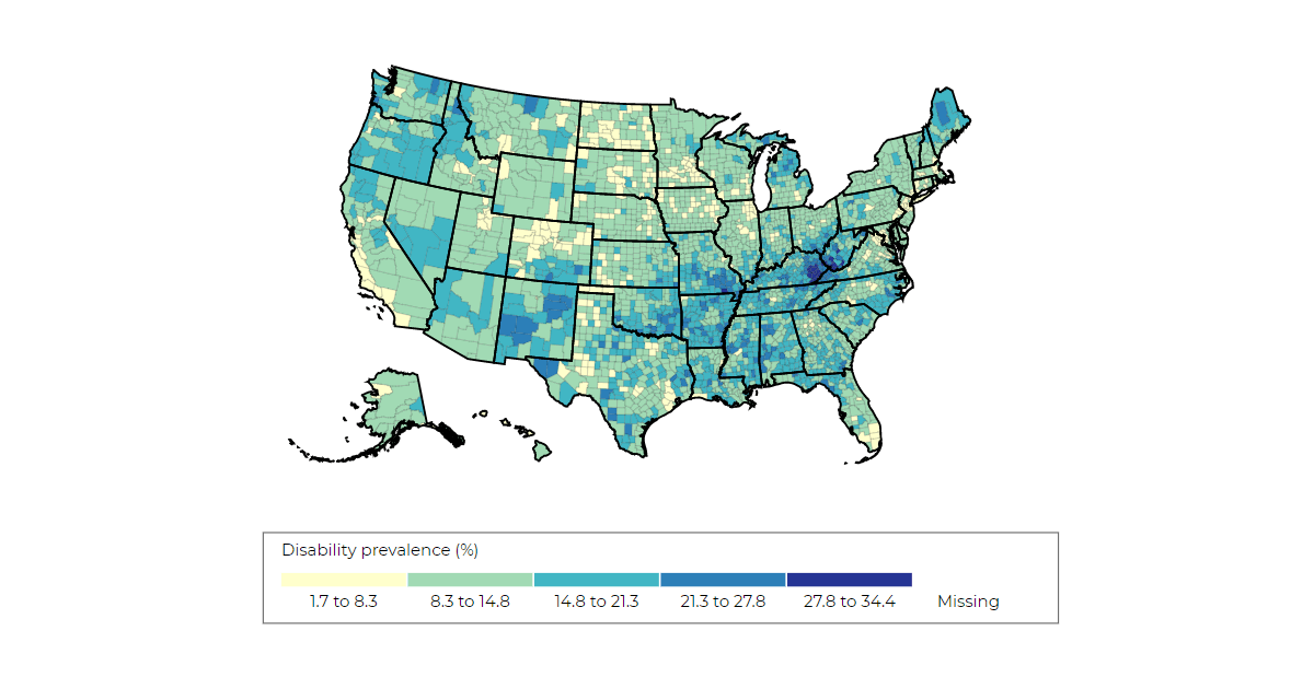 Heat map of US