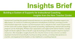 Instructional Coaching Insights Brief