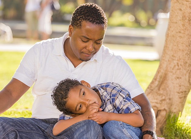 father with young son