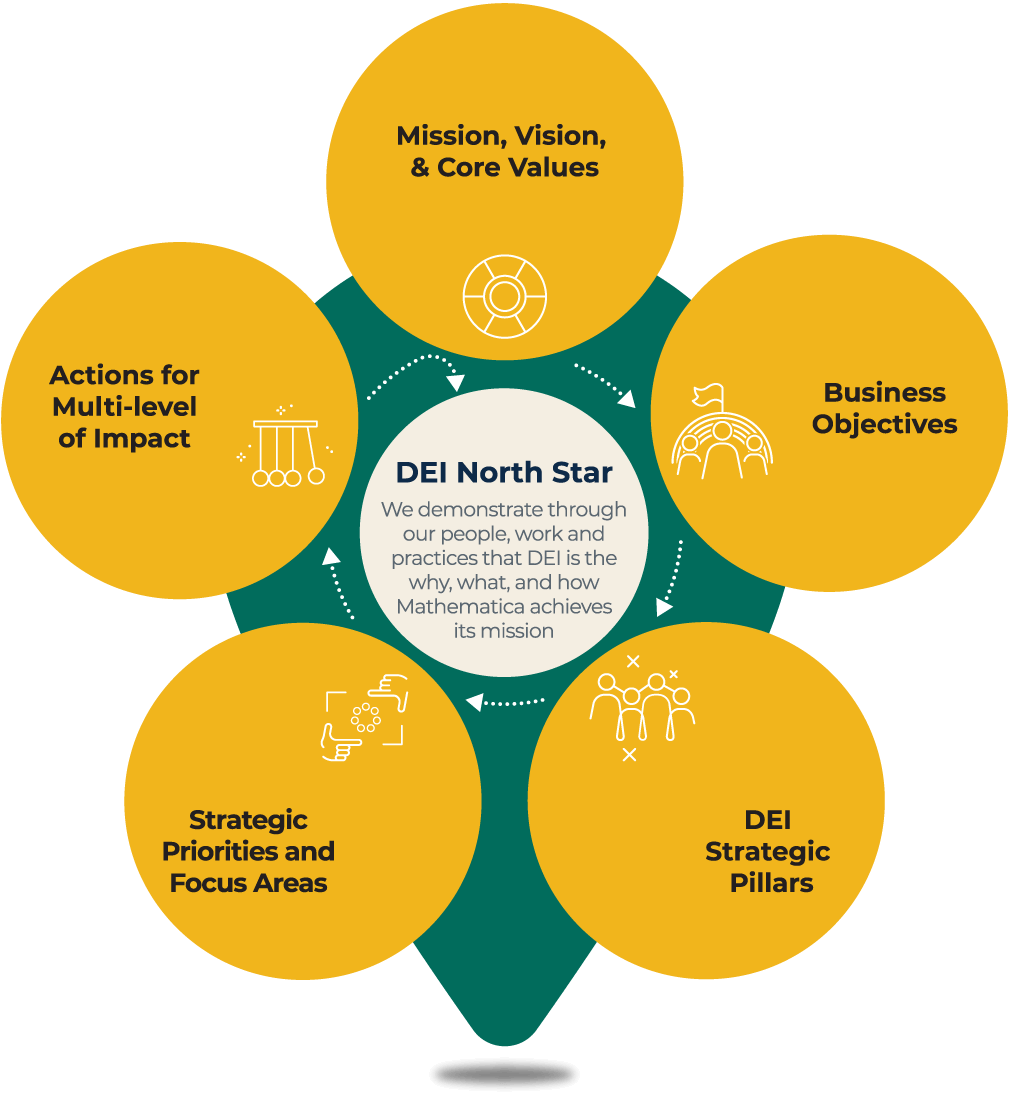 Our values, business objectives, plan pillars, strategic priorities and actions revolve around our north star.