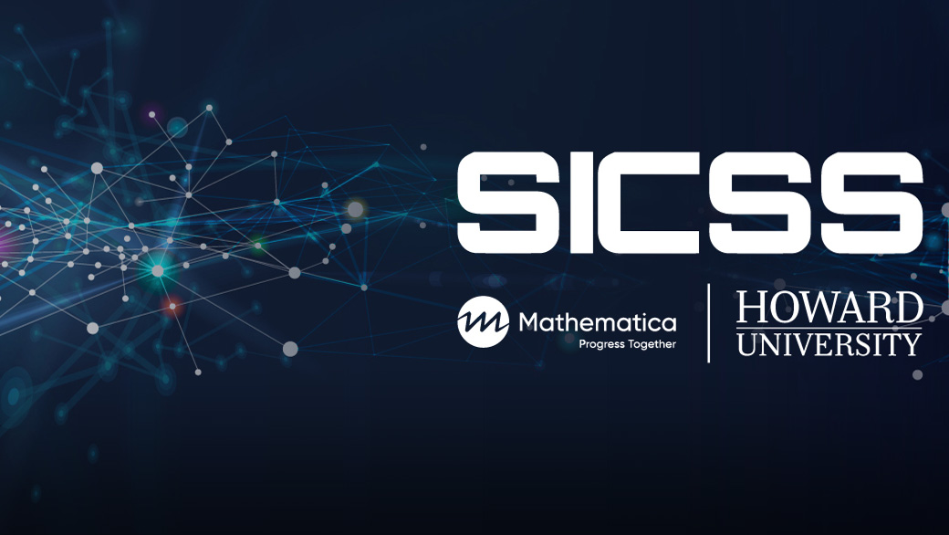 SICSS logo, with Mathematica and Howard University logos underneath.