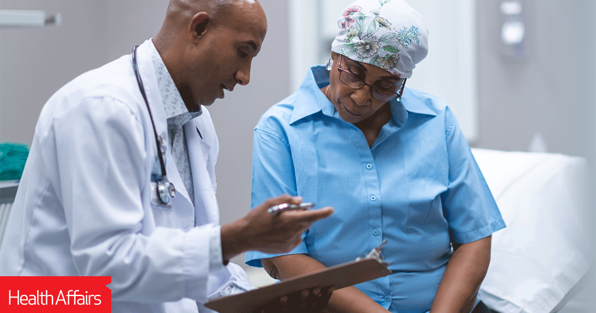 Doctor with patient