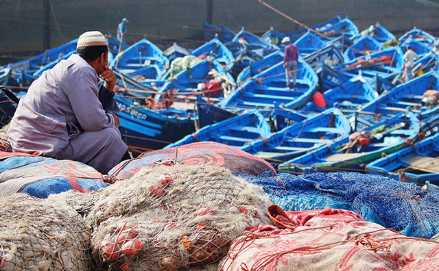 Photo of fishermen in Morocco