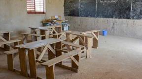 classroom in Africa--third-world country school