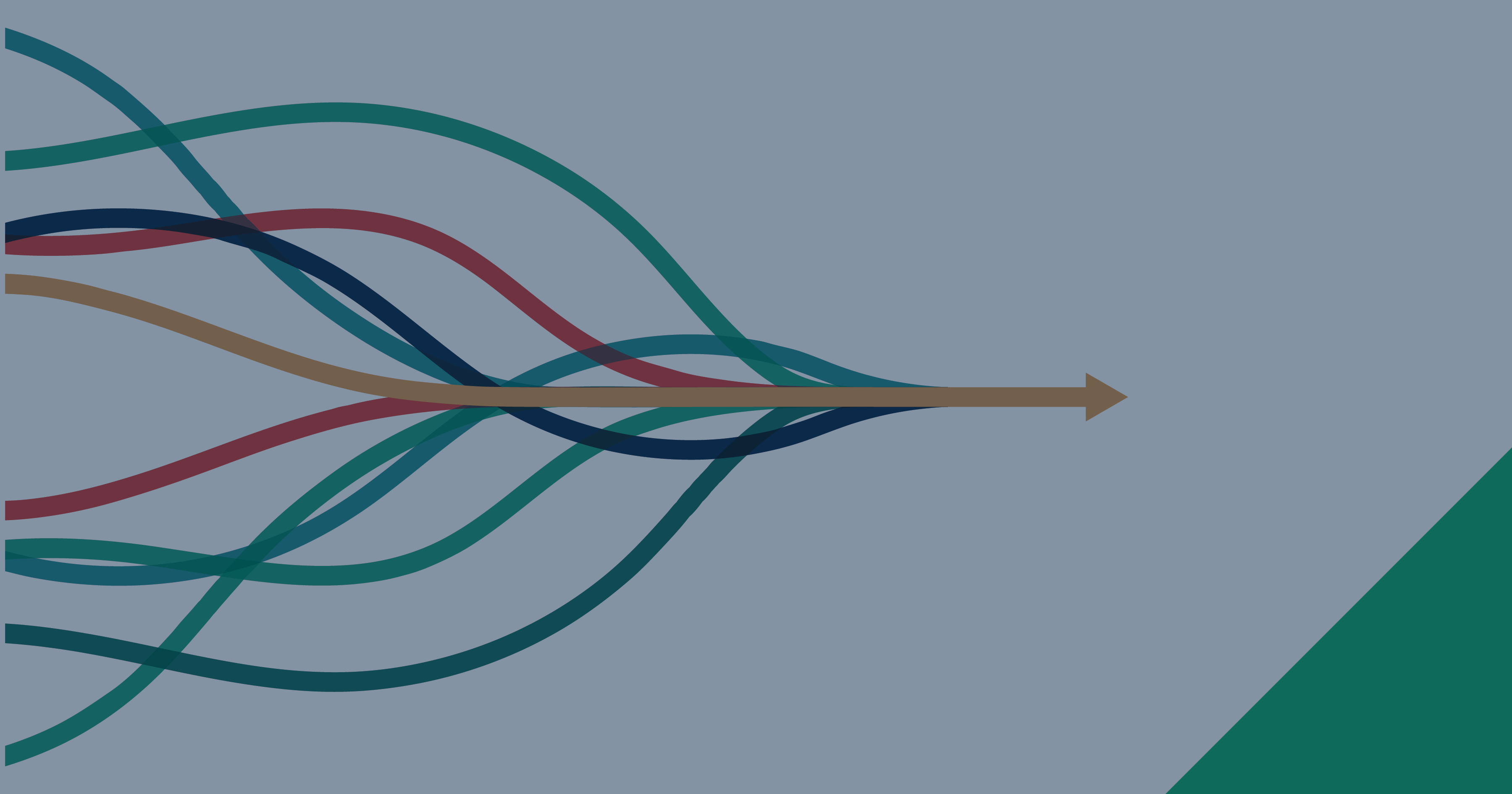 An illustration of intertwining arrows.