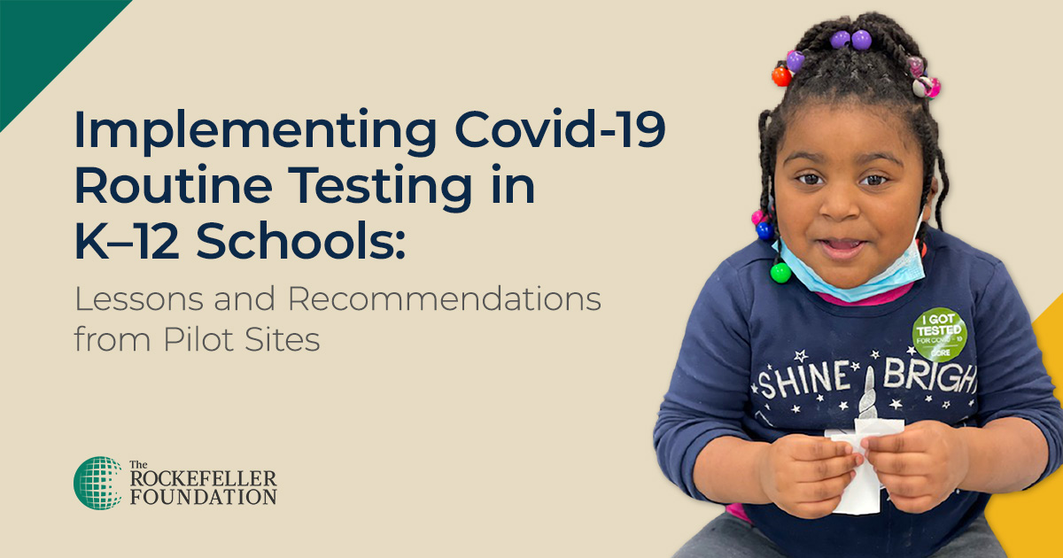 Implementing Covid-10 Routine Testing in K-12 Schools