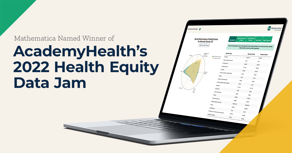 AcademyHealth's 2022 Health Equity Data Jam Winner