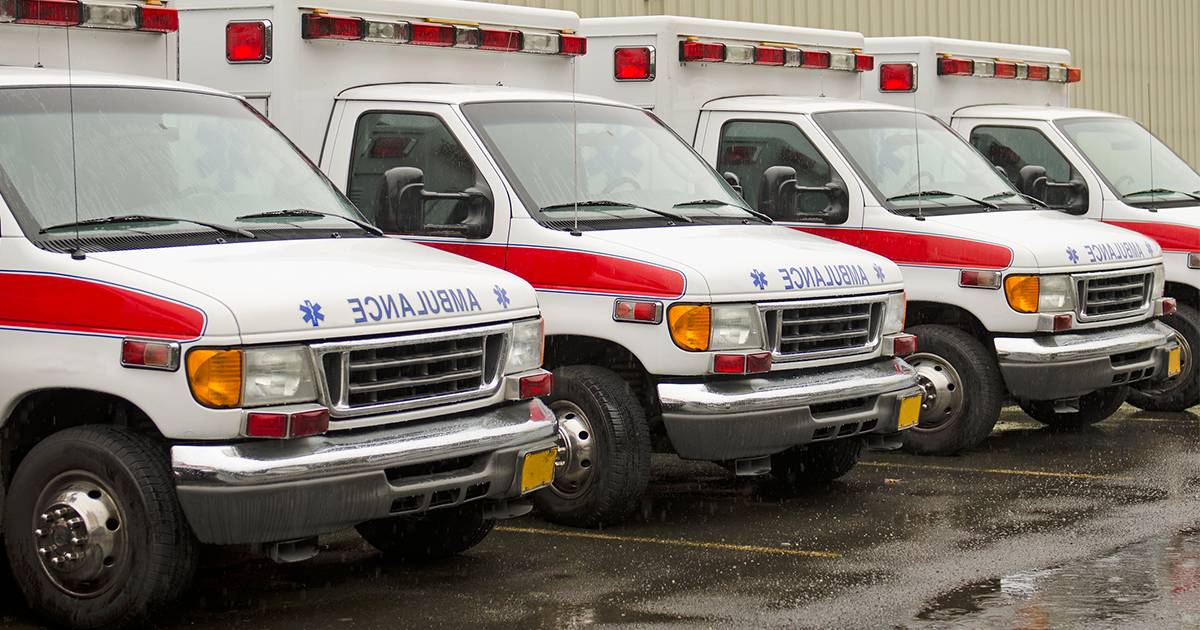 Row of Ambulances