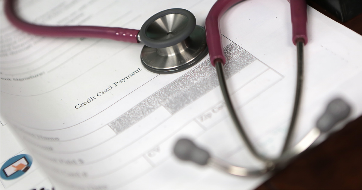 stethoscope on top of document