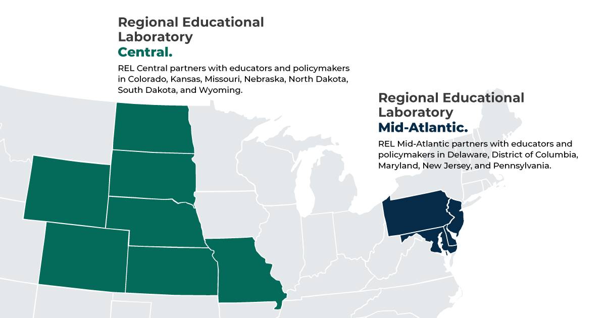 REL Central and REL Mid-Atlantic map