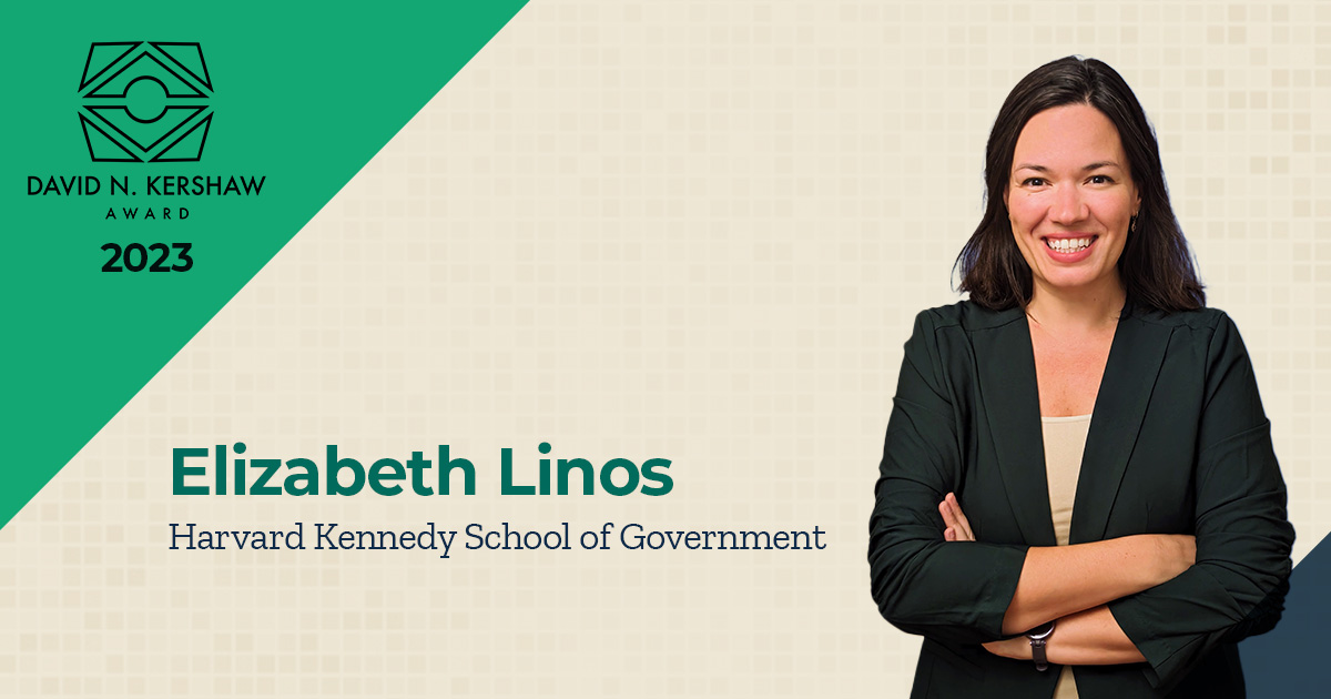 Elizabeth Linos, Harvard Kennedy School of Government