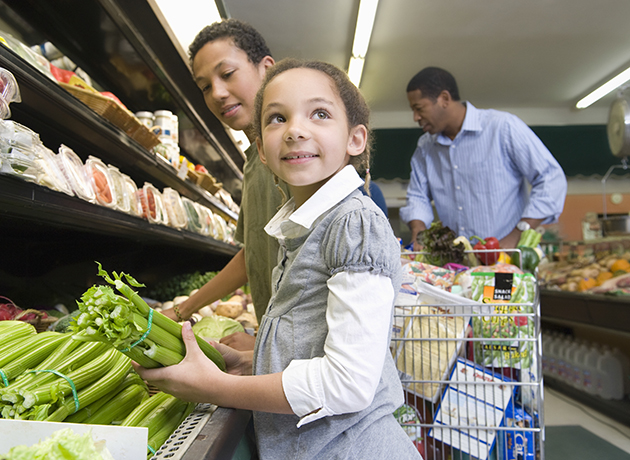family in grocery store shopping family in grocery store shopping