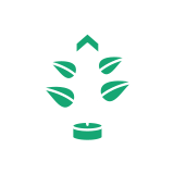 icon with growing plant