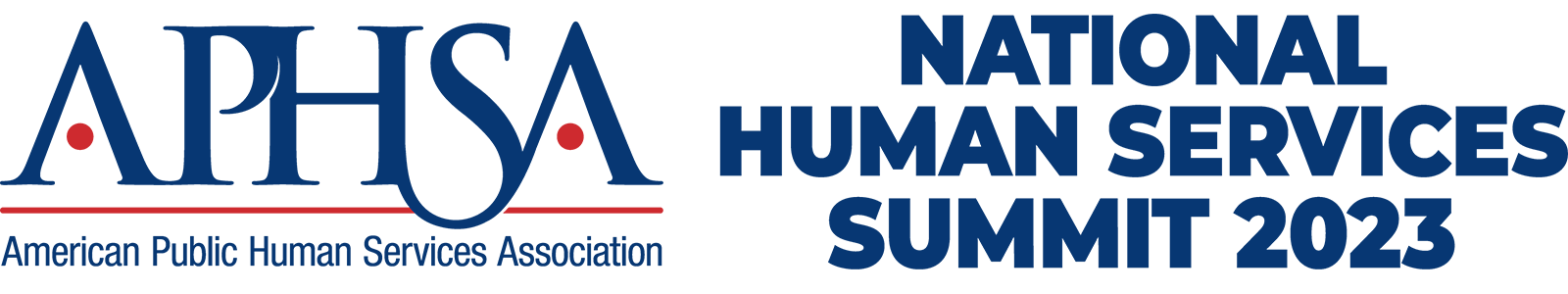 American Public Human Services Association (APHSA logo), National Human Services Summit 2023
